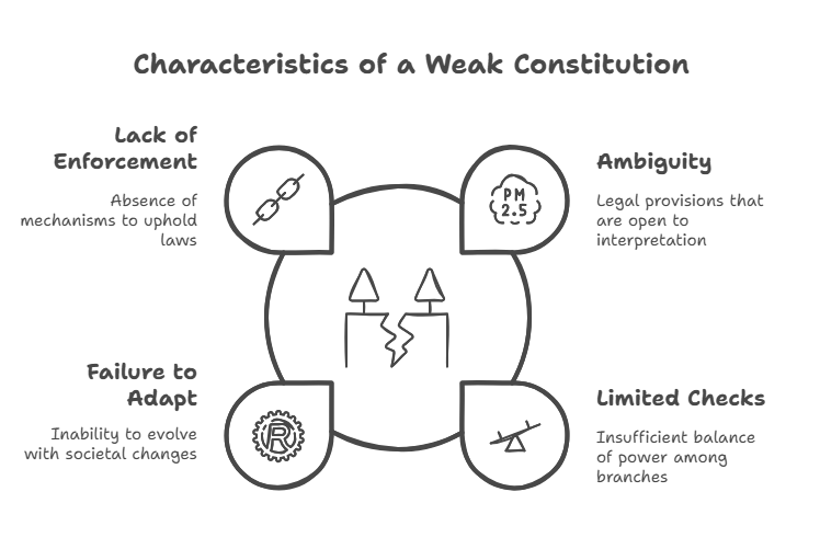 Characteristics of a Weak Constitution