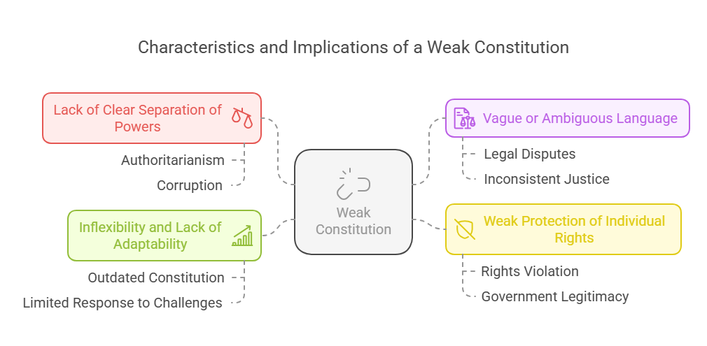 Key Features of a Weak Constitution